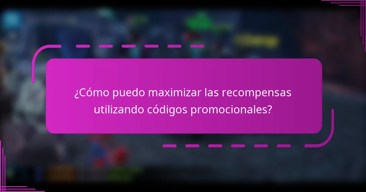 ¿Cómo puedo maximizar las recompensas utilizando códigos promocionales?